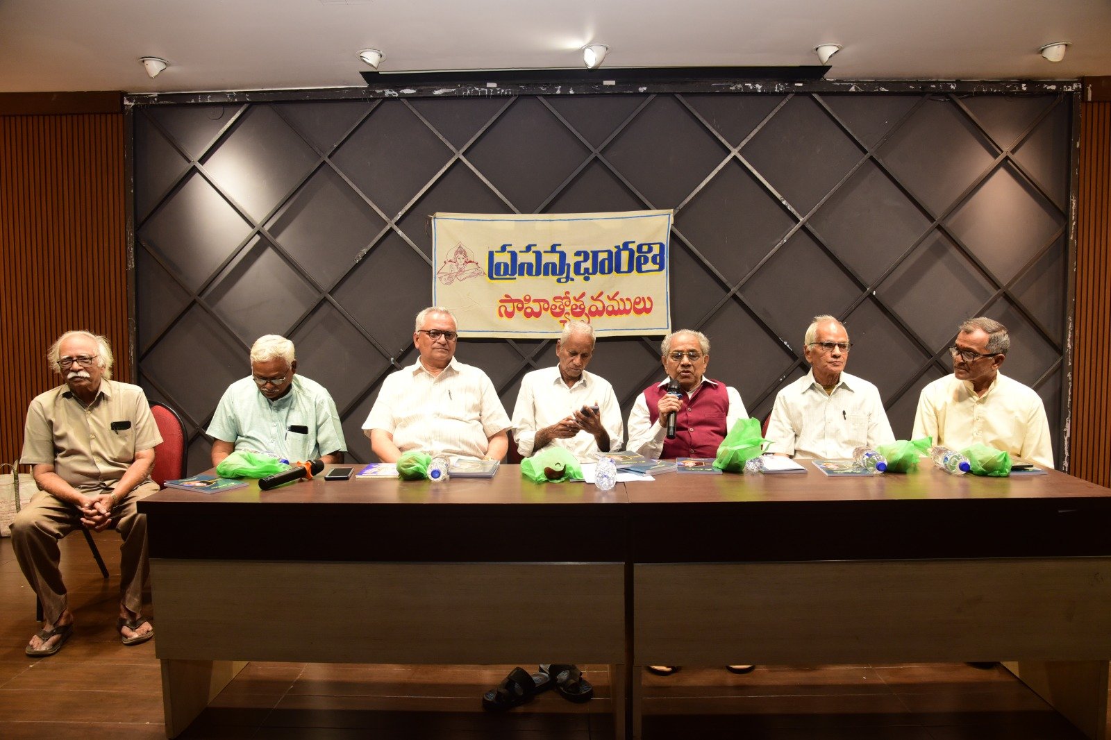 Elders on the dias - Awards function Dec 24.